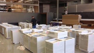 Laboratory Cabinets Ready for Installation